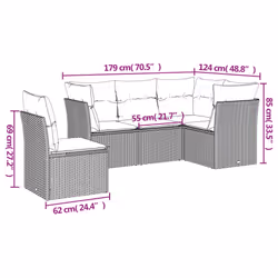 VidaXL 3217640 set mobili da esterno