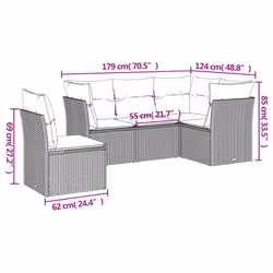 VidaXL 3217646 set mobili da esterno