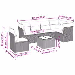 VidaXL 3217698 set mobili da esterno - Vista aggiuntiva 7