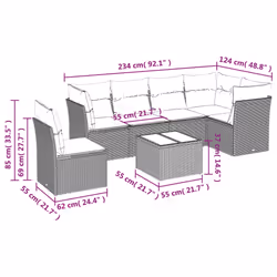 VidaXL 3217703 set mobili da esterno