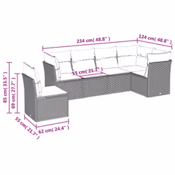 VidaXL 3217706 set mobili da esterno