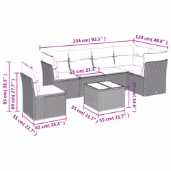VidaXL 3217709 set mobili da esterno Grigio chiaro - Vista aggiuntiva 7