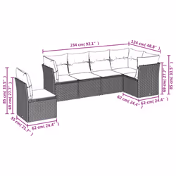 VidaXL 3217712 set mobili da esterno - Vista aggiuntiva 6