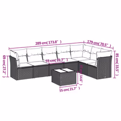 VidaXL 3217753 set mobili da esterno - Vista aggiuntiva 3