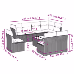 VidaXL 3217755 set mobili da esterno - Vista aggiuntiva 3