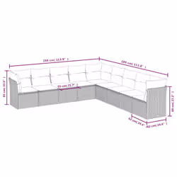 VidaXL 3217778 set mobili da esterno