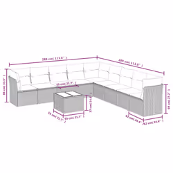 VidaXL 3217780 set mobili da esterno - Vista aggiuntiva 3