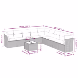 VidaXL 3217783 set mobili da esterno - Vista aggiuntiva 7