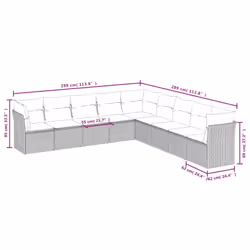 VidaXL 3217788 set mobili da esterno