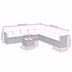 VidaXL 3217793 set mobili da esterno - Vista aggiuntiva 7