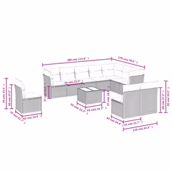 VidaXL 3217799 set mobili da esterno