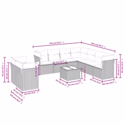 VidaXL 3217840 set mobili da esterno