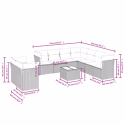 VidaXL 3217848 set mobili da esterno