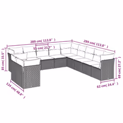 VidaXL 3217892 set mobili da esterno - Vista aggiuntiva 3