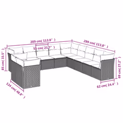 VidaXL 3217893 set mobili da esterno - Vista aggiuntiva 6