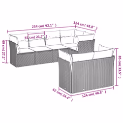 VidaXL 3217895 set mobili da esterno