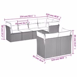 VidaXL 3217903 set mobili da esterno - Vista aggiuntiva 6