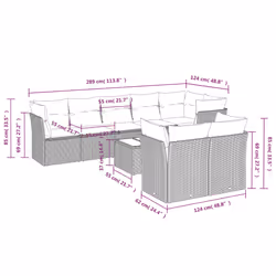 VidaXL 3217905 set mobili da esterno