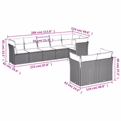 VidaXL 3217910 set mobili da esterno
