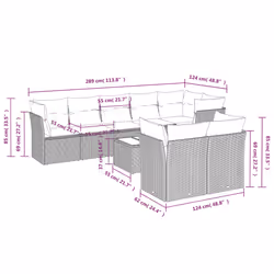 VidaXL 3217915 set mobili da esterno - Vista aggiuntiva 3