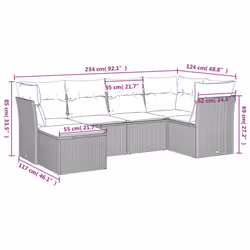 VidaXL 3217950 set mobili da esterno
