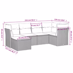 VidaXL 3217959 set mobili da esterno
