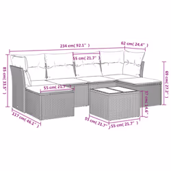 VidaXL 3218019 set mobili da esterno