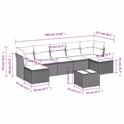 VidaXL 3218038 set mobili da esterno
