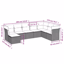 VidaXL 3218045 set mobili da esterno