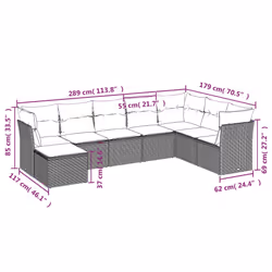 VidaXL 3218048 set mobili da esterno