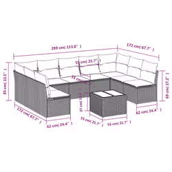 VidaXL 3218072 set mobili da esterno - Vista aggiuntiva 3