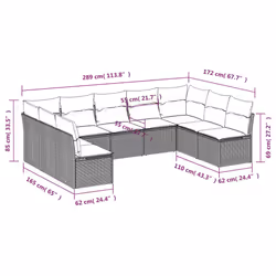VidaXL 3218075 set mobili da esterno