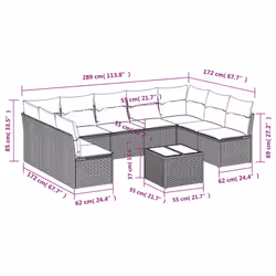 VidaXL 3218076 set mobili da esterno - Vista aggiuntiva 7