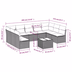 VidaXL 3218080 set mobili da esterno
