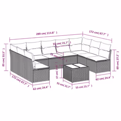 VidaXL 3218082 set mobili da esterno - Vista aggiuntiva 3