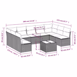VidaXL 3218083 set mobili da esterno - Vista aggiuntiva 7