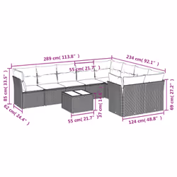 VidaXL 3218165 set mobili da esterno