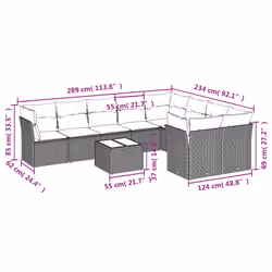 VidaXL 3218166 set mobili da esterno - Vista aggiuntiva 7