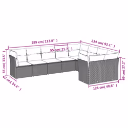 VidaXL 3218178 set mobili da esterno