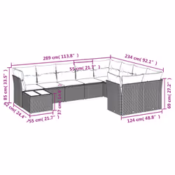 VidaXL 3218185 set mobili da esterno