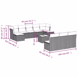 VidaXL 3218288 set mobili da esterno
