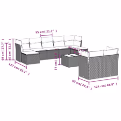 VidaXL 3218318 set mobili da esterno