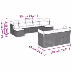 VidaXL 3218339 set mobili da esterno