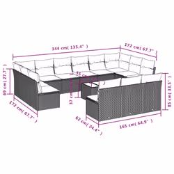 VidaXL 3218386 set mobili da esterno