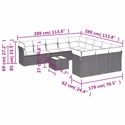 VidaXL 3218422 set mobili da esterno - Vista aggiuntiva 3
