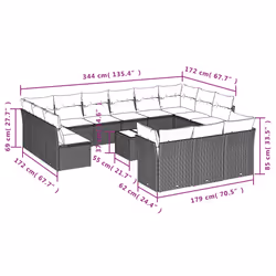 VidaXL 3218445 set mobili da esterno
