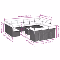 VidaXL 3218446 set mobili da esterno