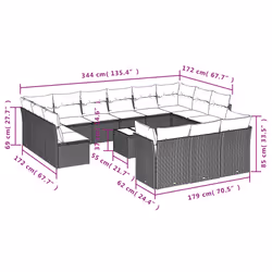 VidaXL 3218460 set mobili da esterno