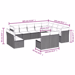 VidaXL 3218475 set mobili da esterno