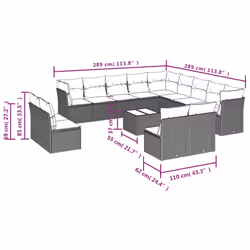 VidaXL 3218485 set mobili da esterno - Vista aggiuntiva 7